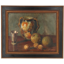 Ecole Xxème "Nature morte aux pommes", h