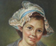 Ecole Française "Jeune fille aux pommes 