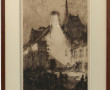 Lionel FLOCH (1895-1972) "Marché aux che