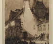 Lionel FLOCH (1895-1972) "Marché aux che
