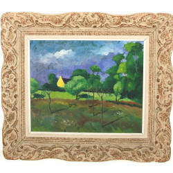 JANLOUP (Xxème) "Paysage de campagne", h