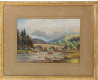 George TREVOR (XXème) "Paysage de campag