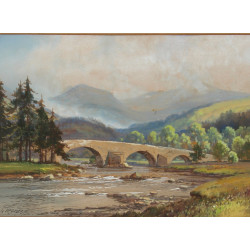George TREVOR (XXème) "Paysage de campag