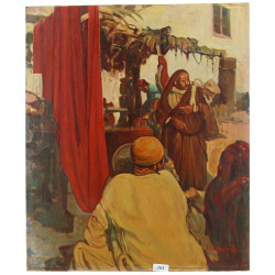 Joseph BISSCHOPS (1901-1978) "Scène de m