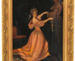 Ecole fin XIXème "Jeune fille à l'angelo