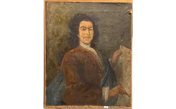 Ecole Française "Portrait d'artiste", hu