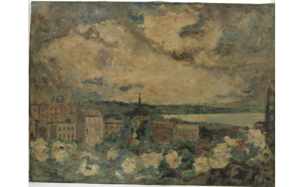 Simon SEGAL (1898-1969) "Ville de bord d