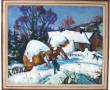 Paul MARZIN (1904-1996) "Paysage de neig