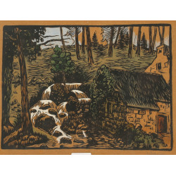 Henri RETROUVEY (XIXè-Xxè) "Paysage de c