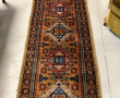 Tapis chemin en laine points noués dans 
