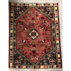 Tapis GACHGAI en laine points noués à fo