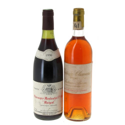 Lot de 2 bouteilles: - 1 B CHASSAGNE MO