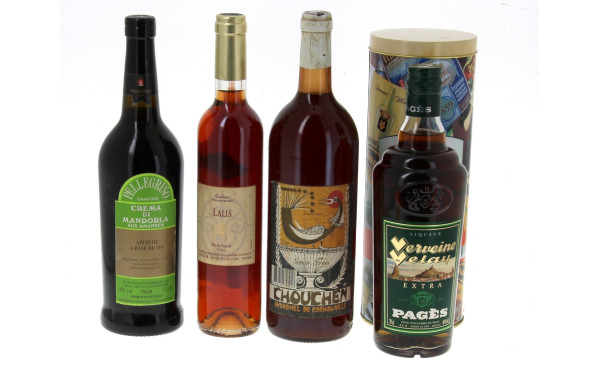 Lot de 4 bouteilles: -1 B VERVEINES DU