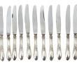 12 couteaux à entrement manches en métal