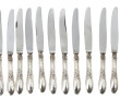 12 couteaux à entrement manches en métal