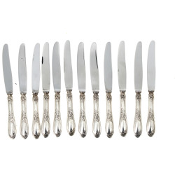 12 couteaux à entrement manches en métal