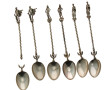 5 petites cuillères en argent, poinçon c
