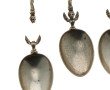 5 petites cuillères en argent, poinçon c
