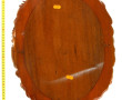 INDOCHINE - Cadre ovale en bois exotique