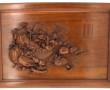 CHINE - Beau panneau en bois exotique sc