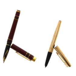 SHEAFFER - Stylo plume or 14 cts, métal 