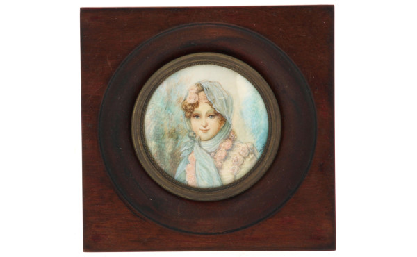 "Portrait de femme", miniature à vue ron