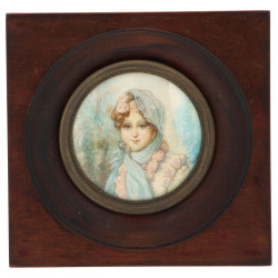 "Portrait de femme", miniature à vue ron
