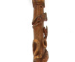 Canne dite de conscrit en bois sculpté à