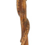 Canne dite de conscrit en bois sculpté à