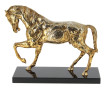 "Cheval", sujet en métal doré, sur base 