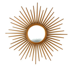 CHATY à VALLAURIS - Miroir soleil en lai