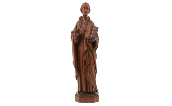 St Ignace de Loyola - Statue en bois scu