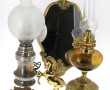 Lot de bibelots comprenant un miroir roc