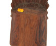Tête d'indien en bois sculpté, artisanat