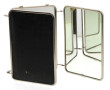 Miroir de barbier en triptyque, argentur