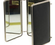 Miroir de barbier en triptyque, argentur