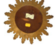 Petit miroir de sorcière, entourage doré