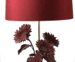 Lampe années 80 à décor naturaliste en m