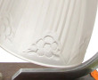 Lampe à poser ART DECO, base bois, montu