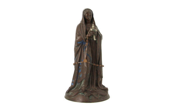 Ecole XIXème "Vierge", sujet en bronze à