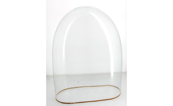 Important globe ancien en verre, H 58 x 