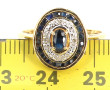 Bague en or jaune 18 carats, poinçon têt
