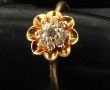 Bague en or jaune 18 carats, poinçon têt