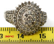 Bague ancienne en argent sertie d'un pav