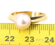 Bague en or jaune 18 carats, poinçon têt
