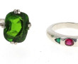 Lot de 4 bagues en argent 925ème : bague