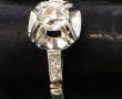 Bague ancienne période ART DECO solitair