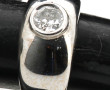 Bague jonc en or gris 18 carats, poinçon
