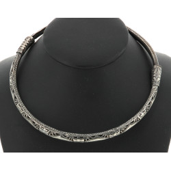 Indochine - Collier torque en argent tra