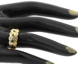 Bague jonc en or jaune 18 carats, poinço